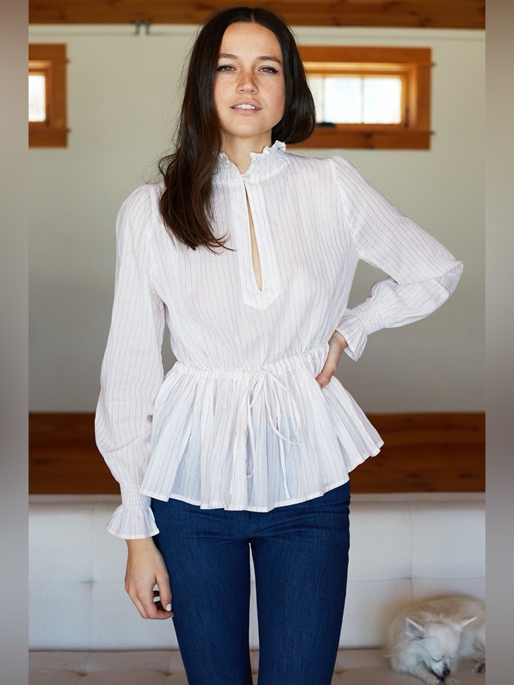 Emerson Fry India Collection Lucybella Top, Size M/L